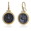 Black Intaglio Pegasus Earrings