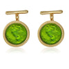 Light Green Intaglio Pegasus Cufflinks