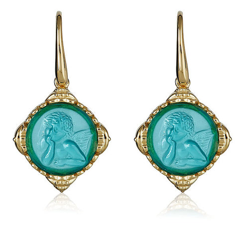 Intaglio Cupid Earrings